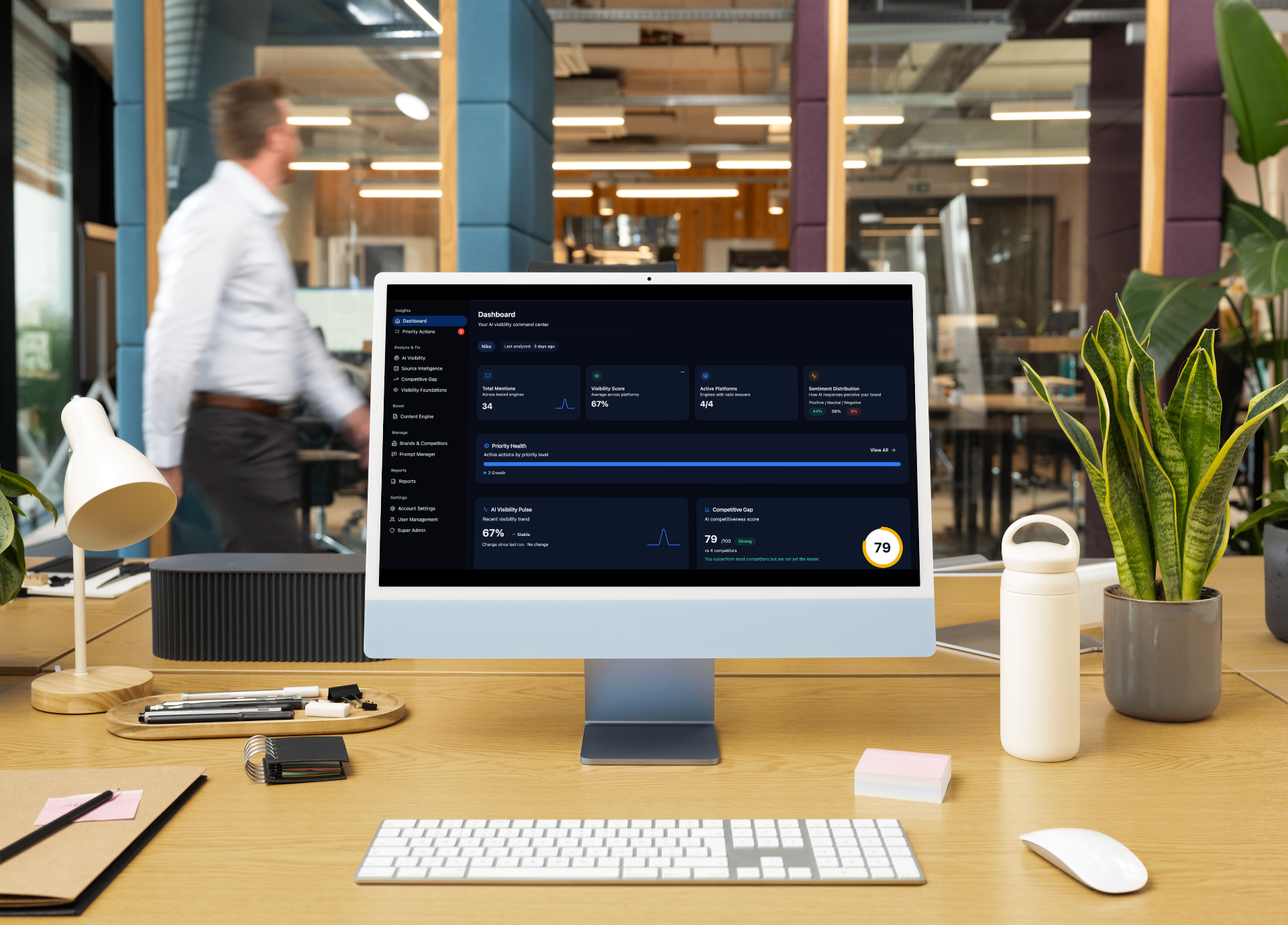 See where your brand appears and where it is missing mockup