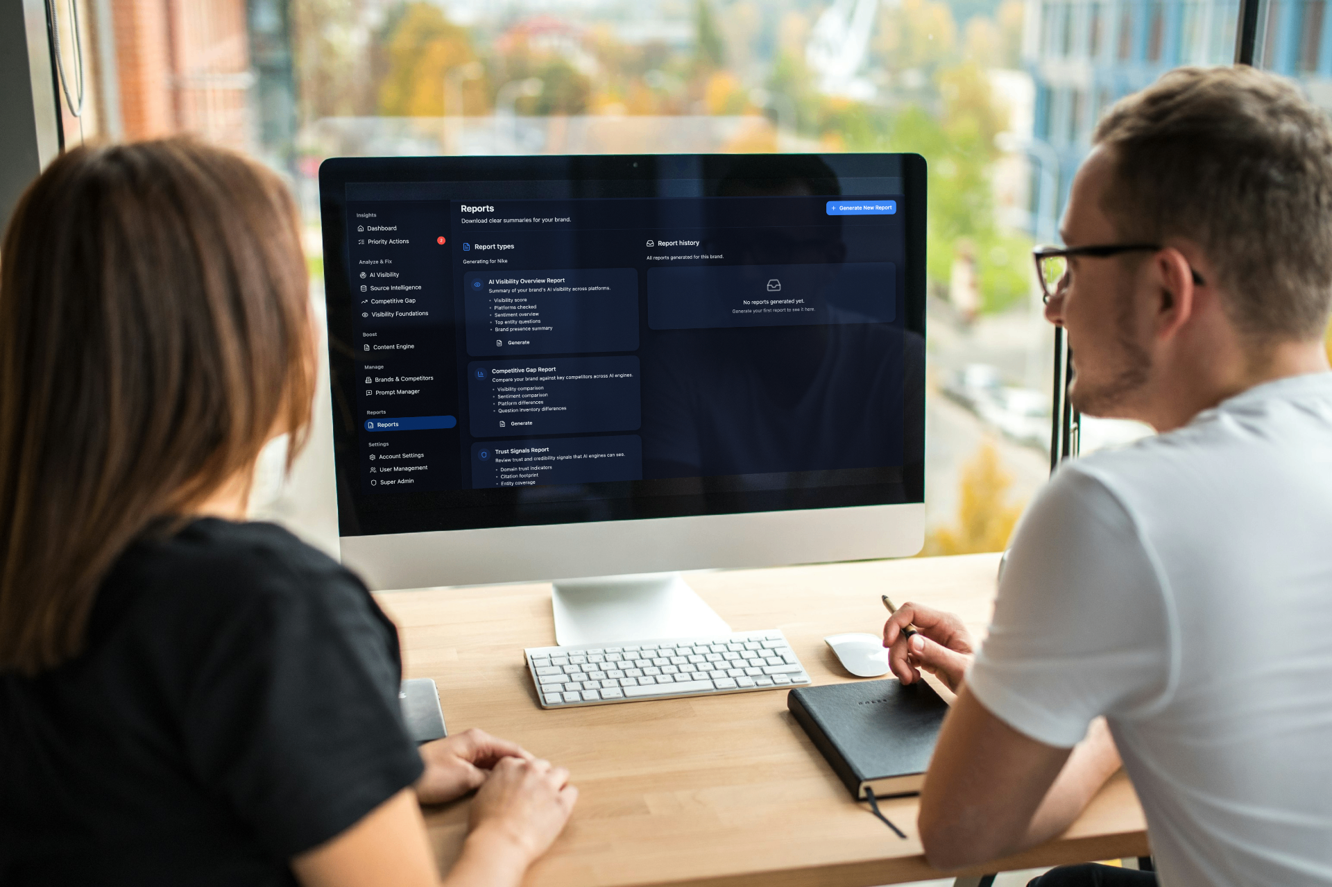 Fix what matters and track progress mockup